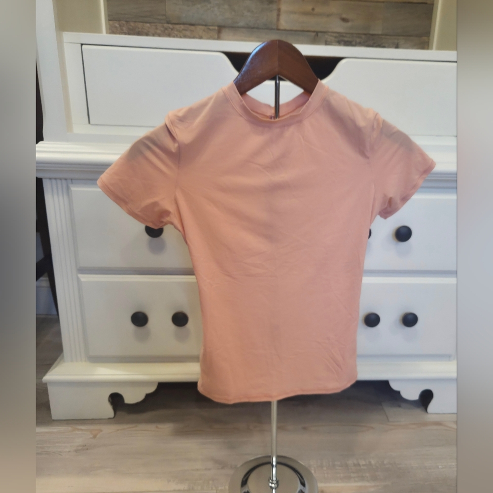 SKIMS Everybody Fits Short Sleeve Tee Desert Clay - Picture 6 of 9